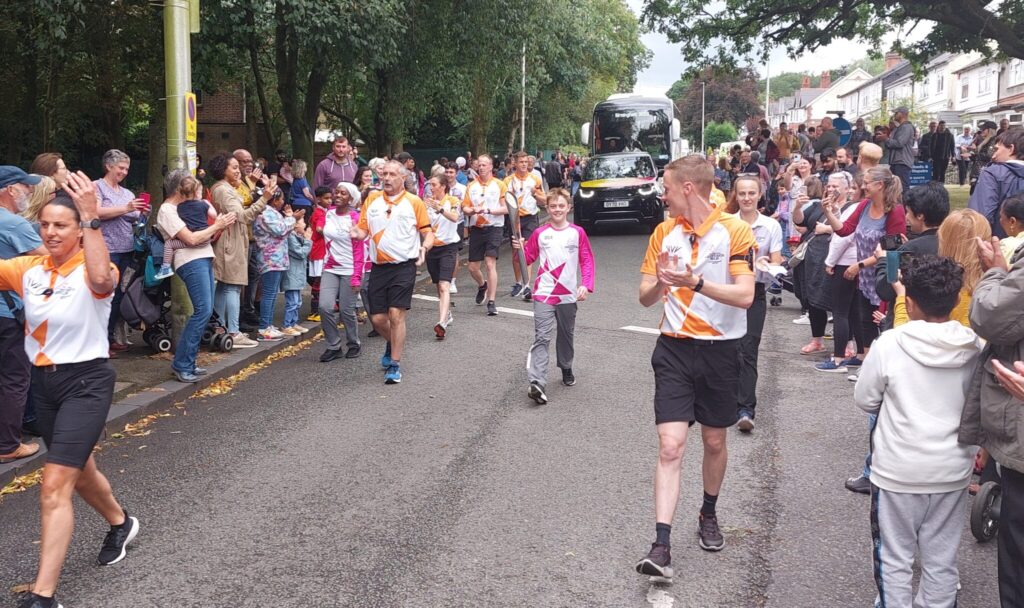 KES student representing the school as a baton bearer for the Queen’s Baton Relay