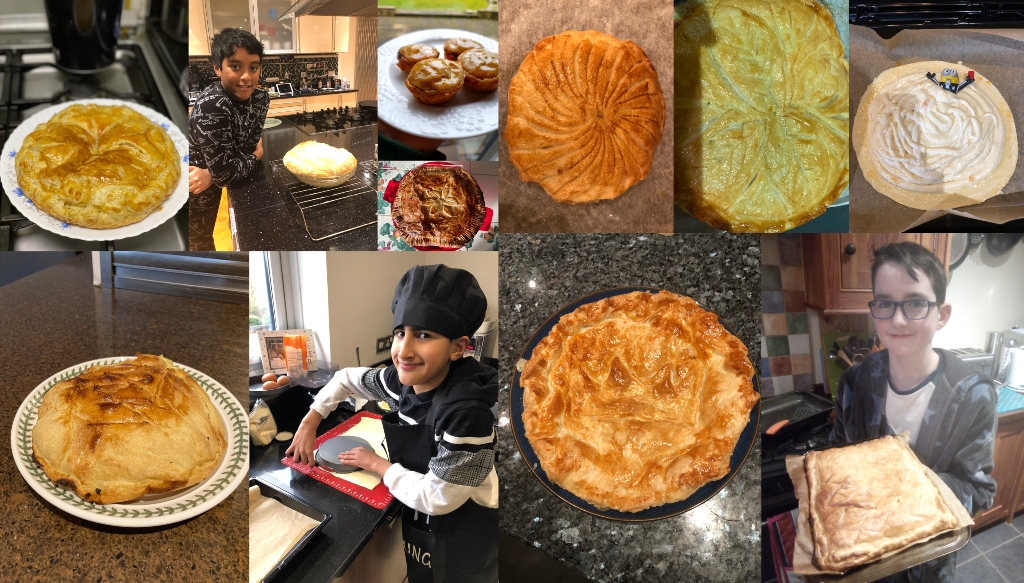 a picture of the students Galette des Rois
