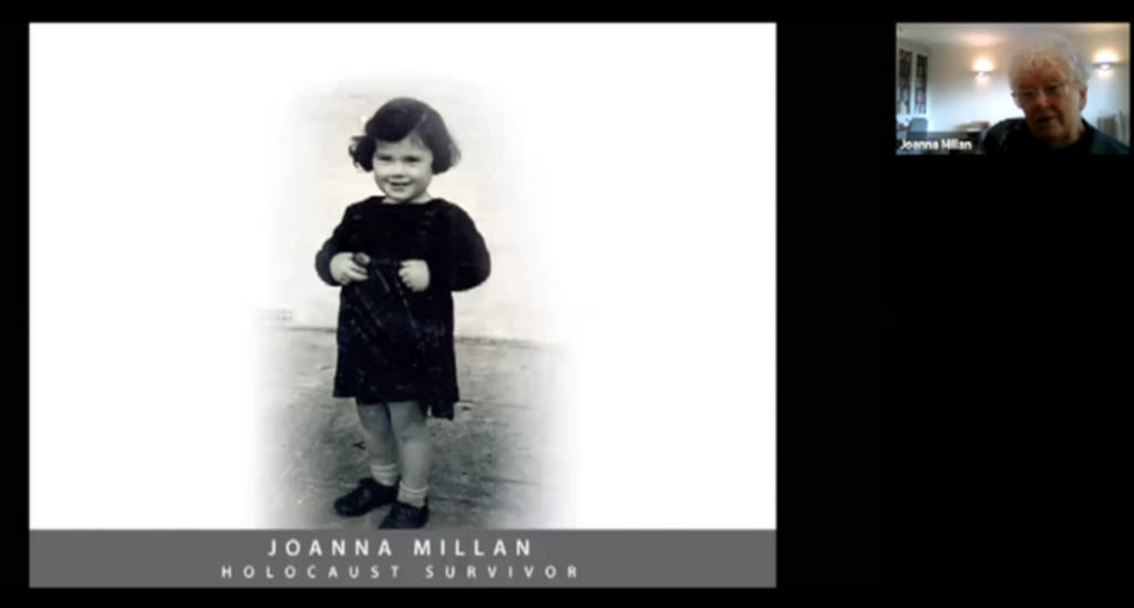 a picture of the holocaust survivour Joanna Millan
