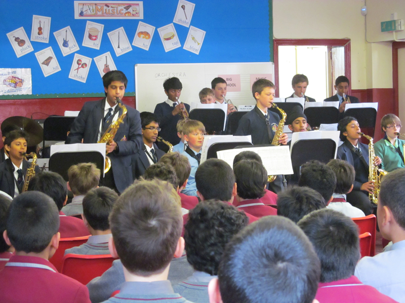 Junior Band takes swing at West House