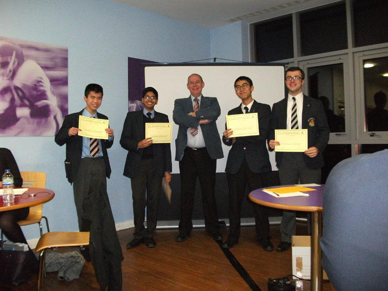 a picture of the maths challenge team