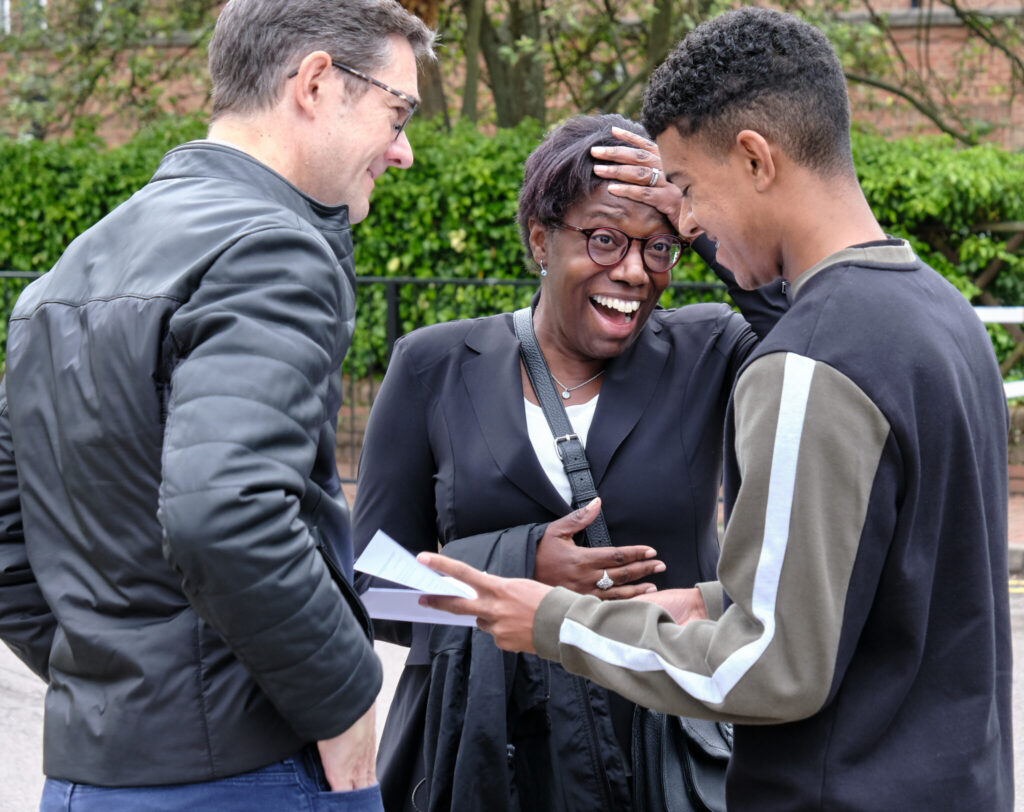 IB Results Day at King Edward’s School, Birmingham on Tuesday 6 July 2021.