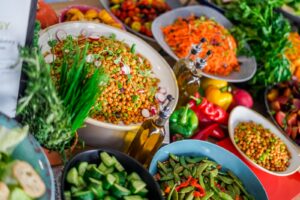 Example of salad provision by Thomas Franks, the new KES catering provider.